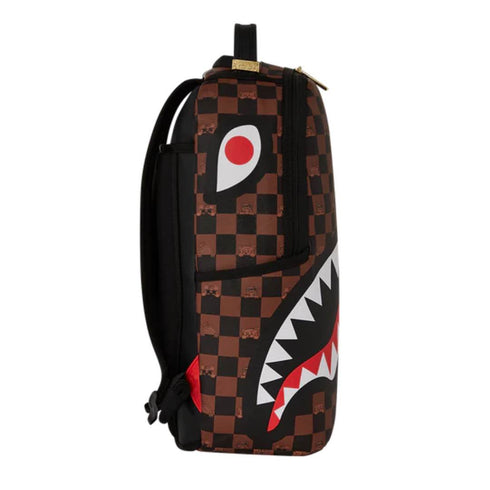 MOCHILA MARRÓN PEEKING CHARACTER SPRAYGROUND